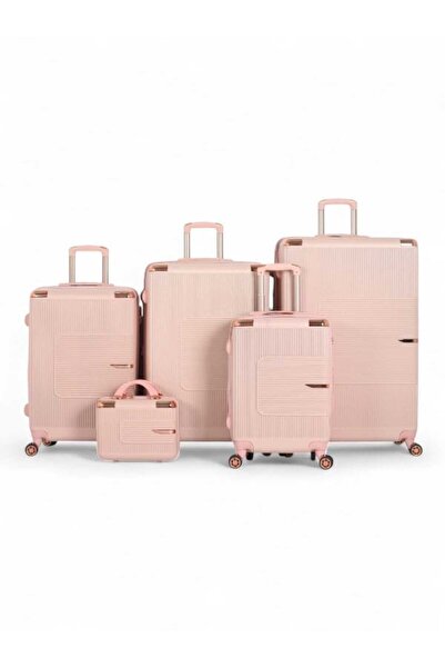 CAPATAN طقم حقائب "عرائس" فاخر ومتكامل - 5 قطع من ABS عالي الجودة (حماية فائقة وتصميم أنيق)