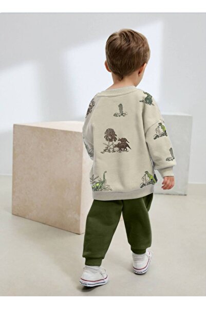 Alvadonna Boy's Set with Dinosaurs, Top and Bottom