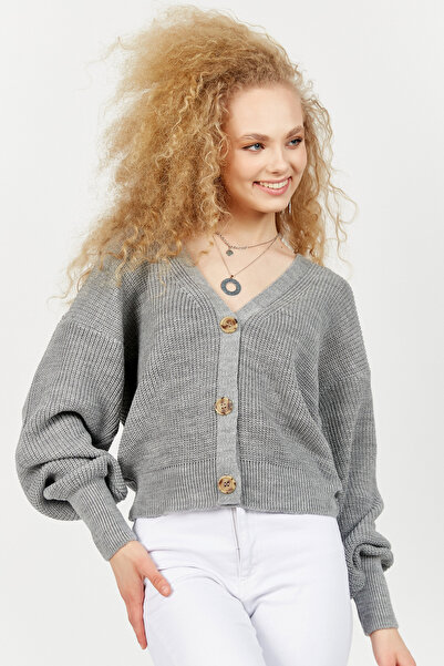Hopoi Women's Thessaloniki Knitted Buttoned Cardigan