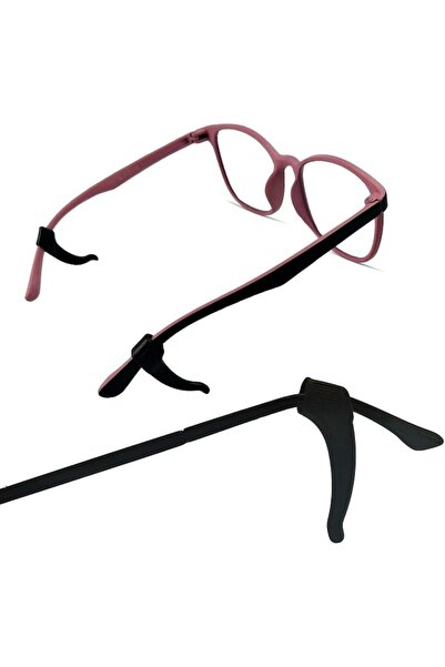 General Store Set 2 silicone eyeglass stoppers, non-slip protection, Black