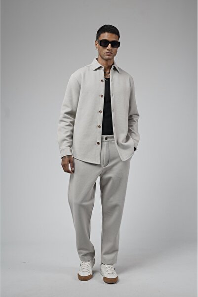 king brich Regular Fit Jacquard Men's Trouser Shirt Set