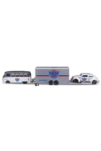 Angel Of Life Maisto 1/64 Design Series Racing Team Trailer and Vehicle Set