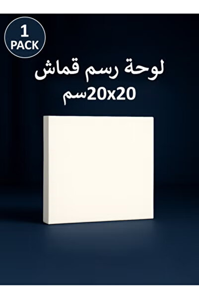 Taimi 20x20 cm Pre-Stretched Cotton Canvas – 1pcs for Acrylic & Oil Painting