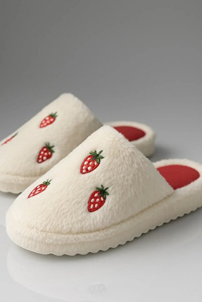 Lively Stylish Cute Women's Home Slippers Silent Lightweight Soft Sole Embroidered