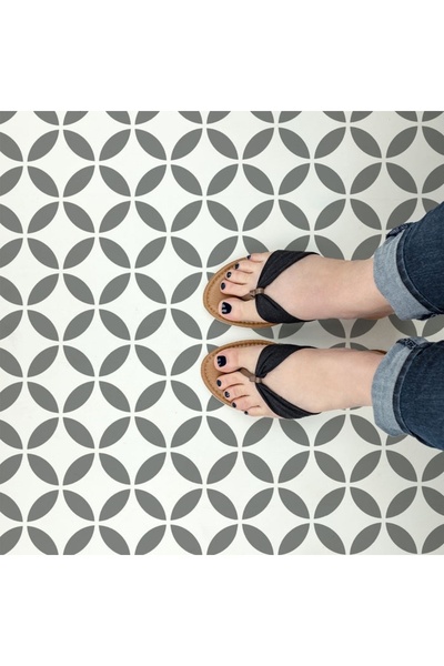 Maxrom Sablon Perete vopsire, tencuiala 0.7mm Japanese Tile Stencil Refolosib...