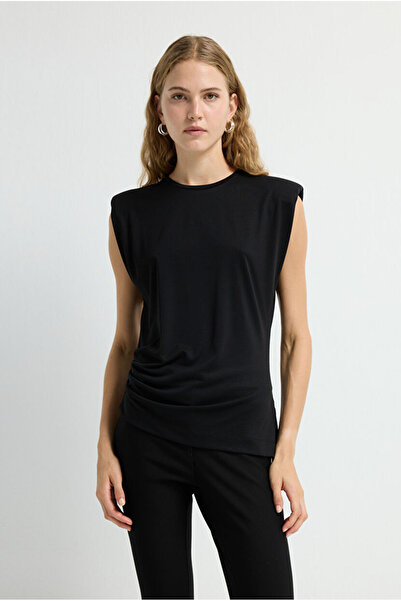 adL Kolsuz Büzgülü Bluz