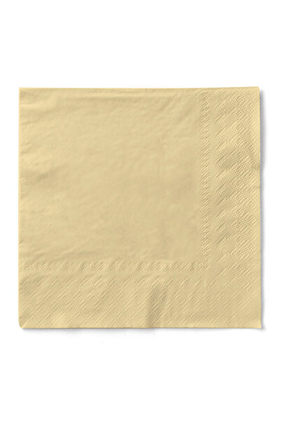 Mank Șervețele de masă cu 3 straturi, Șervețele de hârtie - Crem / 24 x 24 cm...