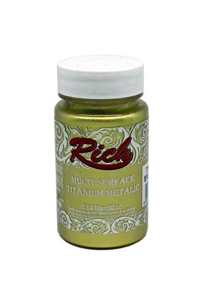 Rich Supertrend Multi Surface Titanium Metalik Boya 90 cc. 2518 BEYAZ ALTIN
