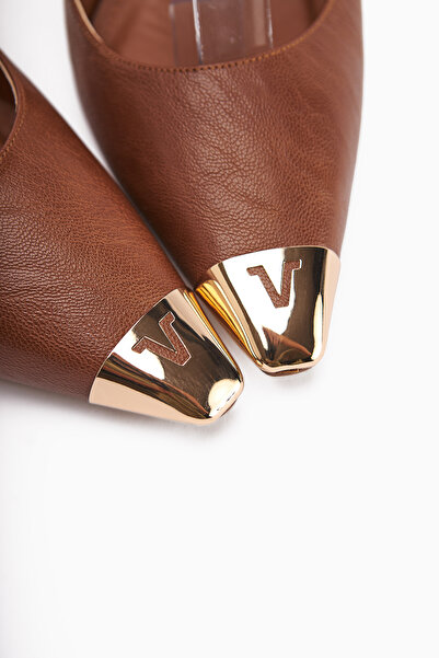 Limoya Jennica Tan Ankle Buckle Women's Heeled Shoes