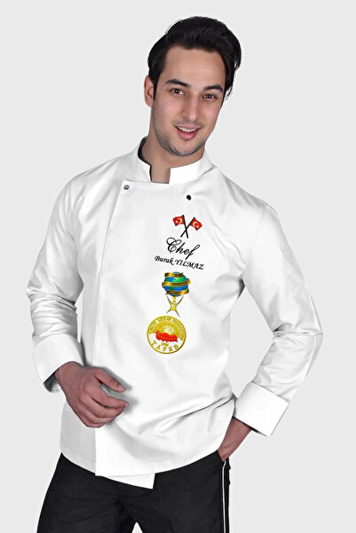 Üniformanya İsim Hediyeli Aşçı Ceketi Aşçı Ceketleri Şef Ceketi Aşçı Kıyafetl...