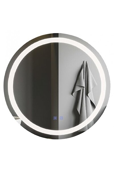 OPTIM DEKO Oglindă rotundă, 60 x 60 cm, iluminată, funcție de dezaburire, ecr...