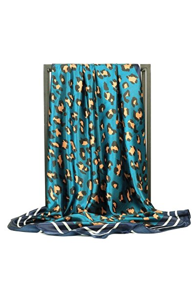 Pursehuit Πράσινο τετράγωνο κασκόλ με στάμπα, Fiola C1