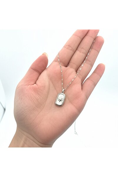 denars jewelry 100% Steel North Star Necklace Enameled Steel Necklace Polar S...