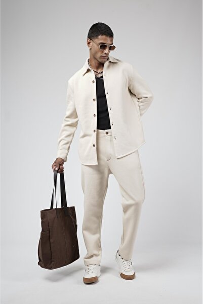 king brich Regular Fit Jacquard Men's Trouser Shirt Set