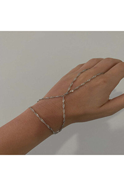 irva collection Zincir Şahmeran Bileklik - Twist Zincir Şahmeran El Aksesuarı