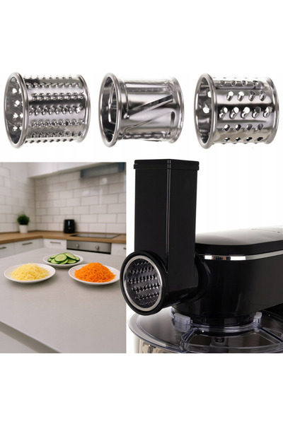 zola 4 in 1 mixer with chopper, blender and grater, 6.2 l stainless steel bowl, 2200 W, 3 accessories, 6 speeds