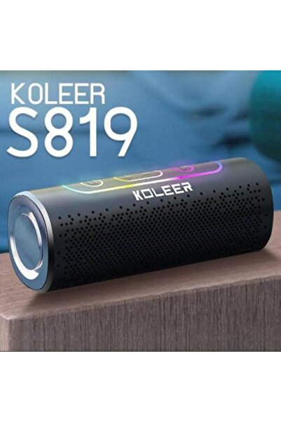 KOLEER سبيكر بلوتوث محمول مكبر صوت لاسلكي بجودة عالية وإضاءة ملونة، بطارية طويلة تدعم USB وTF ورحلات خارجية