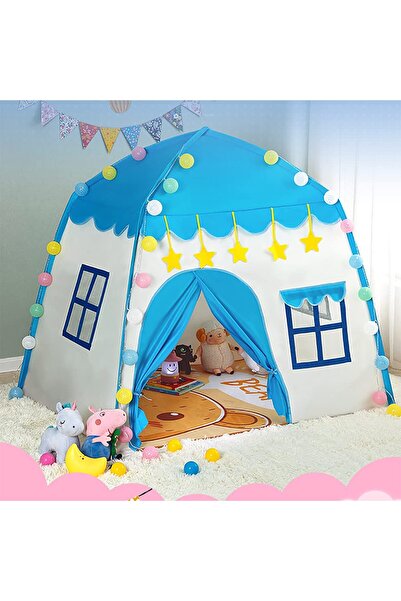 fulina Children's Play Tent Play Tent for Children with Star Lights Children's Tent Princess Castle