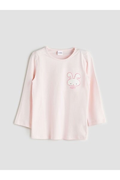 LC Waikiki Top de pijama pentru fete LCW Kids guler rotund