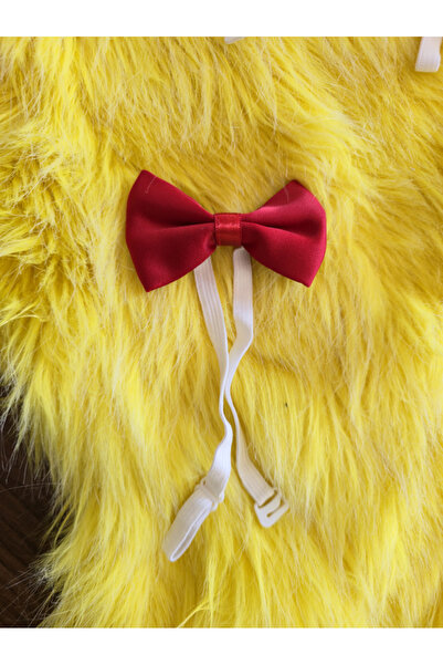 Jasminya Erkek Çocuk Kırmızı Lastik Bağlamalı Papyon