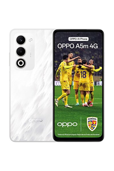 OPPO Telefon mobil A5m, Dual SIM, 8GB RAM, 256GB, 4G, Mist White