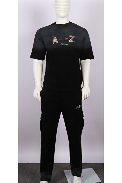 Red Planet Men’s Two-Tone Long Pants Set