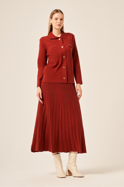 FTZ WOMEN طقم نسائي مكون من قطعتين بتفاصيل لامعة كود 20899