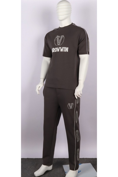 Red Planet Men’s Two-Tone Long Pants Set