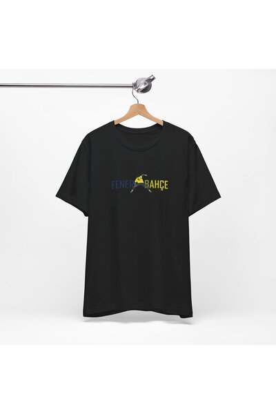 VAYNOR Unisex Oversize Tişört - Fenerbahçe Baskılı, Bisiklet Yaka, Pamuklu