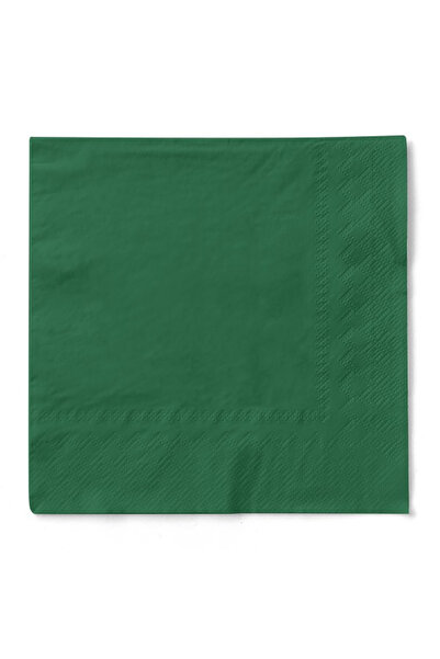Mank Șervețele de masă cu 3 straturi, Șervețele de hârtie - Verde închis / 33 x 33 cm / 20 buc
