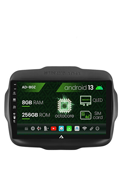 AutoDrop Navigatie Jeep Renegade (2014-2018), Android 13, Z-Octacore / 8GB RA...