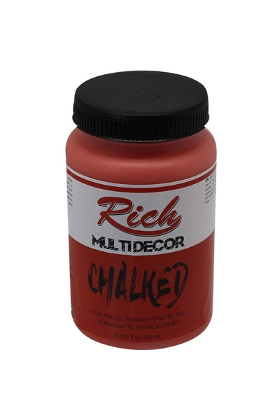 Rich Supertrend Multi Decor Chalked Akrilik Boya 250 cc. 4530 PASTEL KIRMIZI
