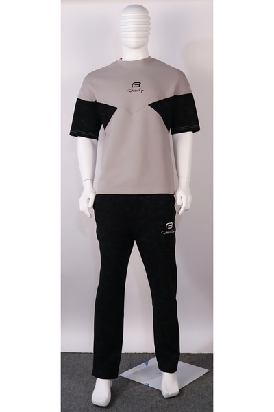 Red Planet Men’s Two-Tone Long Pants Set