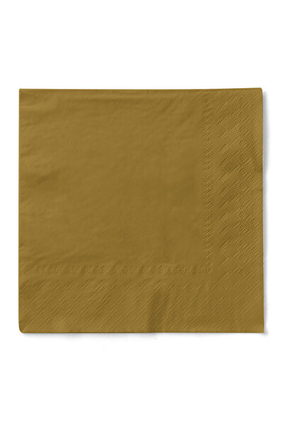 Mank Șervețele de masă cu 3 straturi, Șervețele de hârtie - Auriu / 33 x 33 c...