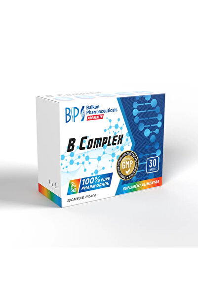 Balkan Pharmaceuticals Supliment cu complex de vitamine B, Balkan Pharmaceuticals, 30 capsule