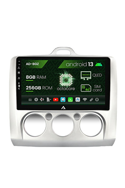 AutoDrop Navigatie Ford Focus MK2 (04-11), Clima manuala, Android 13, Z-Octa/...