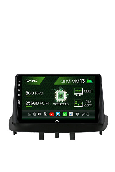 AutoDrop Navigatie Renault Megane 3/Fluence (2009-2016), Android 13, Z-Octa/8...