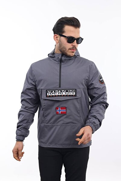 Mio Boutiques Gray Kangaroo Raincoat