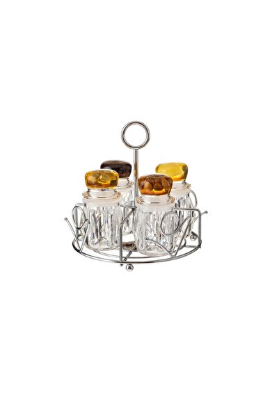 ORIAN 4-piece acrylic azir set with metal stand