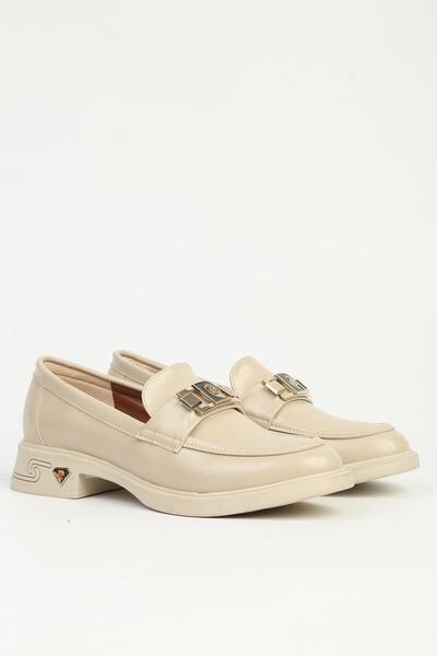 Pierre Cardin Kadın Krem Loafer PC-55266