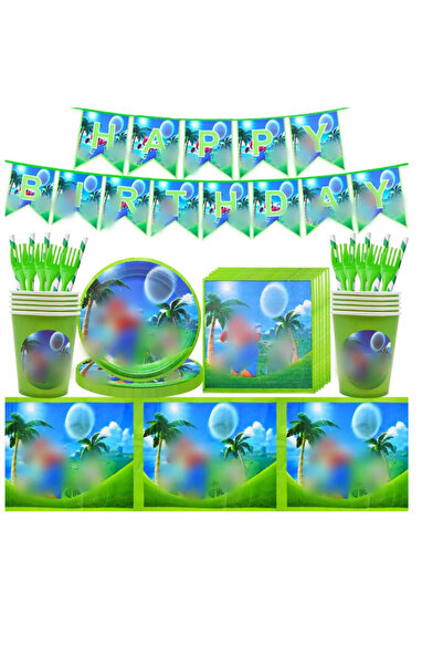 OEM Set 58 piese vesela pentru petrecere, pentru 10 persoane, hartie, multicolor