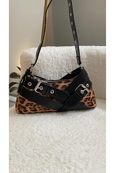 Damla Cılız KADIN LEOPAR MODEL EL ÇANTASI