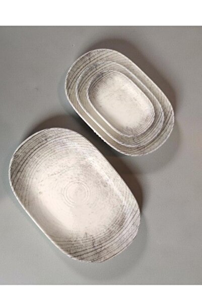 İkram Dünyası Id Fine Smoked Series 4-Piece Kayak Plate Set