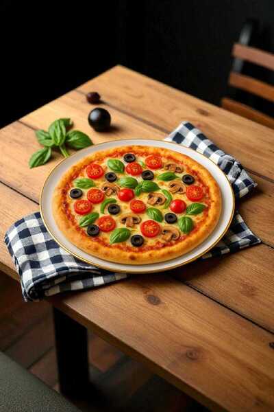 Luminarc Friends Time 32 cm 6-Piece Gilded Pizza Plate White