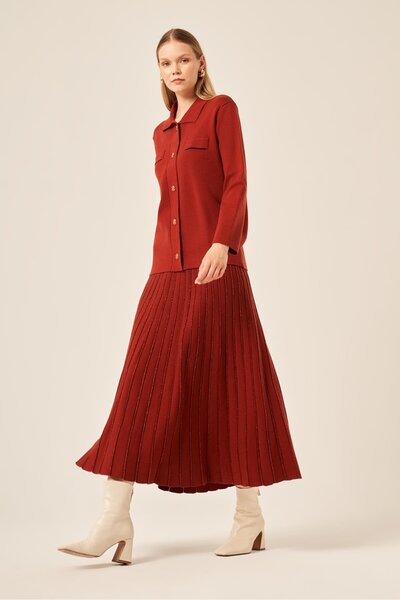 FTZ WOMEN طقم نسائي مكون من قطعتين بتفاصيل لامعة كود 20899