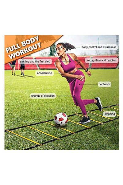 fulina Agility Ladder Training Set,Speed Training Exercise,with 12 Rungs,Idea for Improving Acceleration