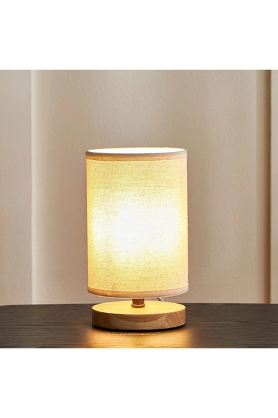 Generic Ajax Wooden Table Lamp - 21 cm
