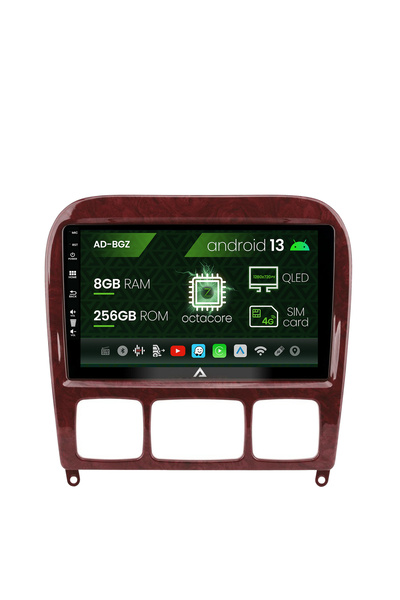 AutoDrop Navigatie Mercedes Benz S-Class (1998-2005), Android 13, Z-Octa/8GB ...