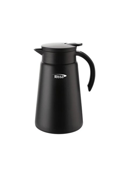 Rissa ترمس فولاذي، أسود، سعة 1 لتر
