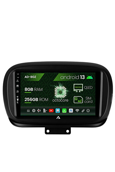 AutoDrop Navigatie Fiat 500X (2014-2020), Android 13, Z-Octacore / 8GB RAM + ...